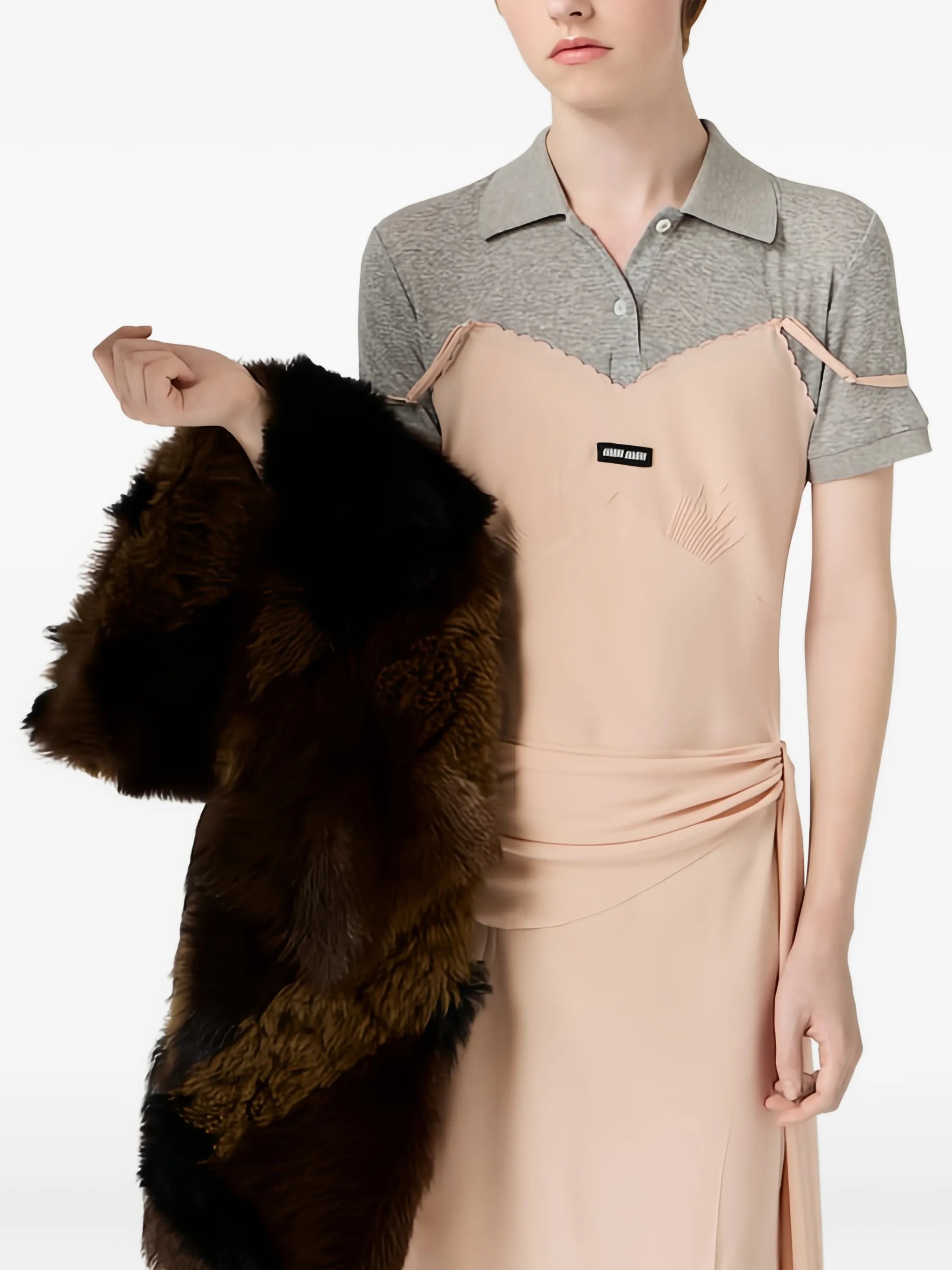 Miu Miu Miu Miu Marocain Crepe Dress