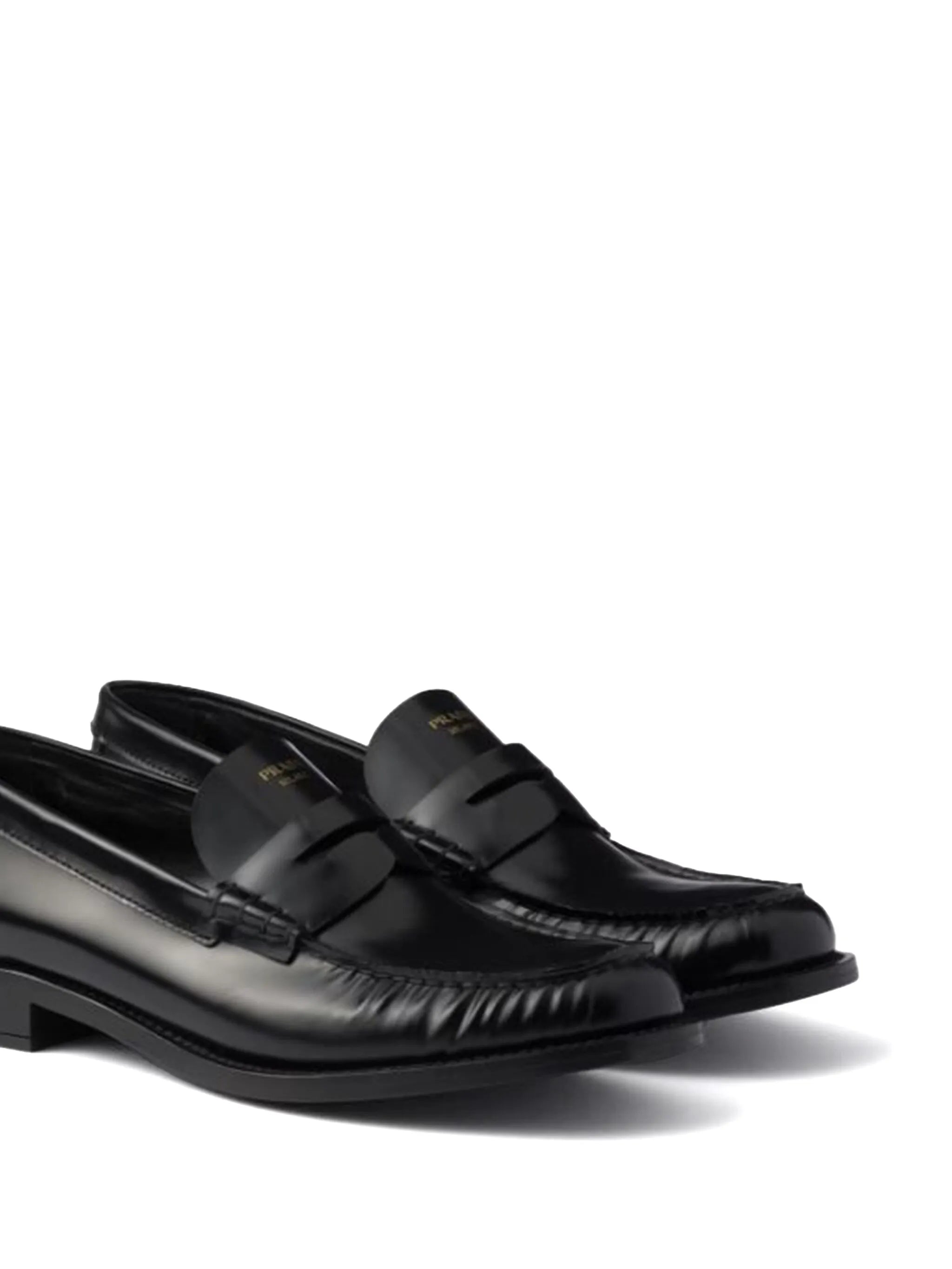 Prada Prada Penny-strap Leather Loafers, view 2