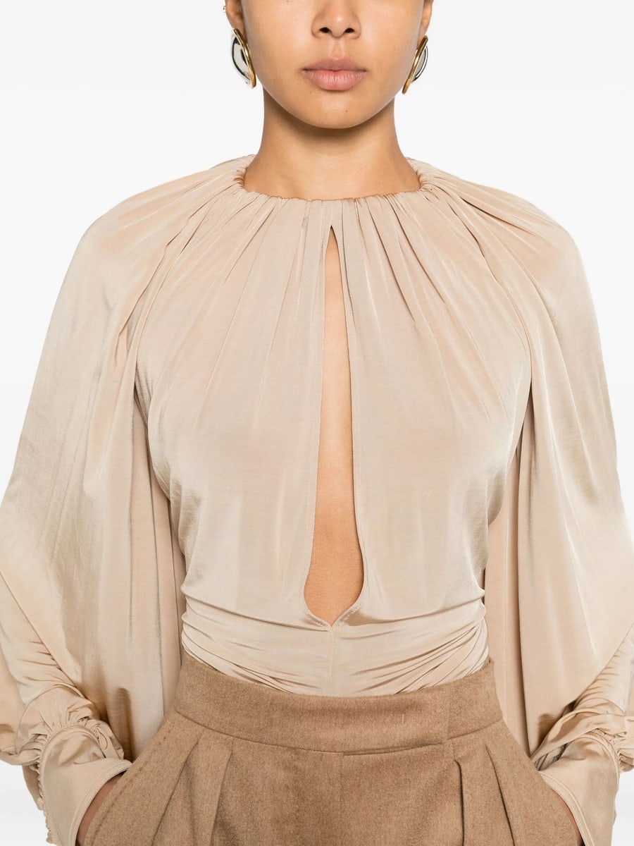 Ferragamo Ferragamo Blouse With Back Slit Detail, view 3
