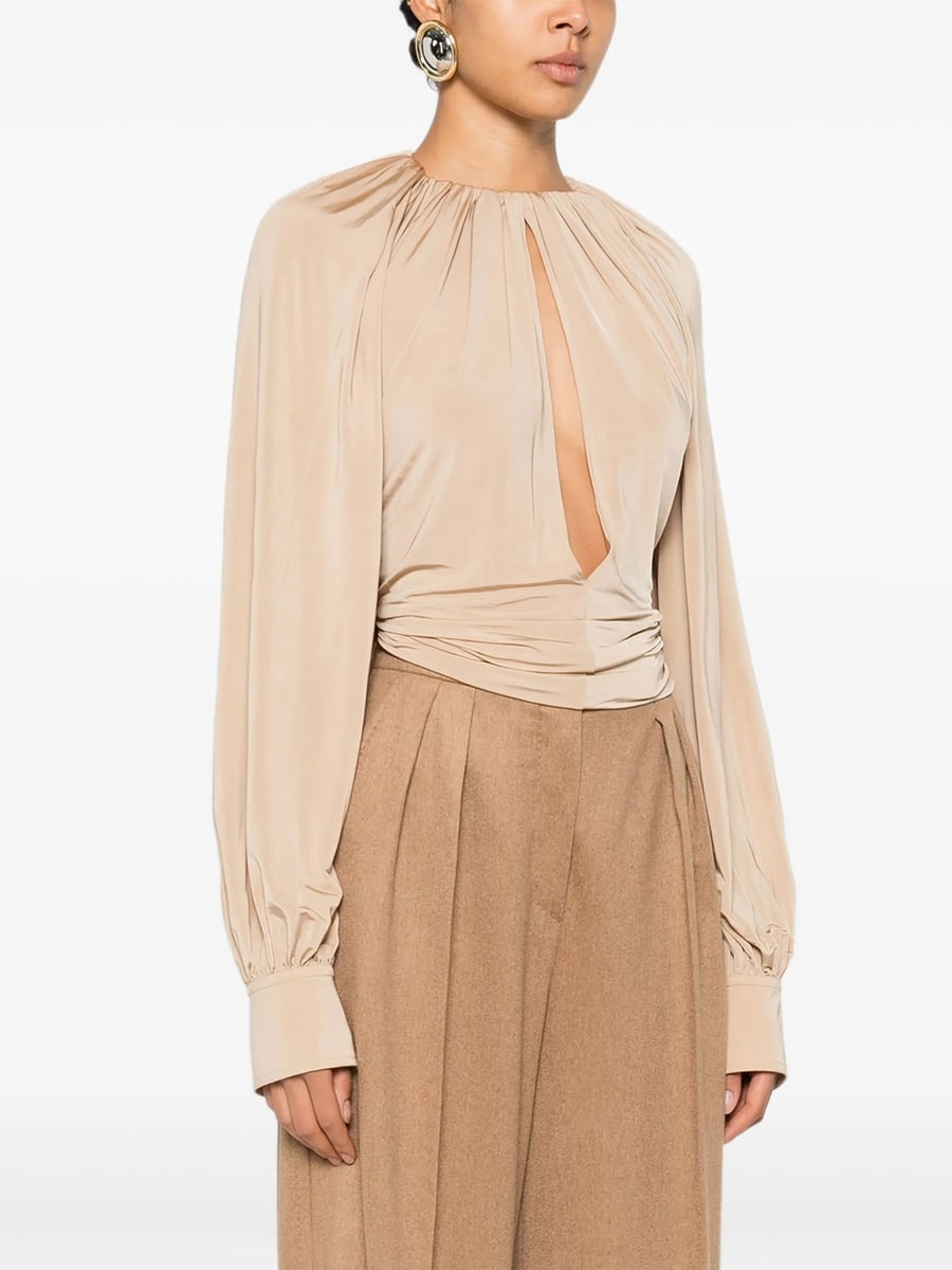 Ferragamo Ferragamo Blouse With Back Slit Detail, view 4