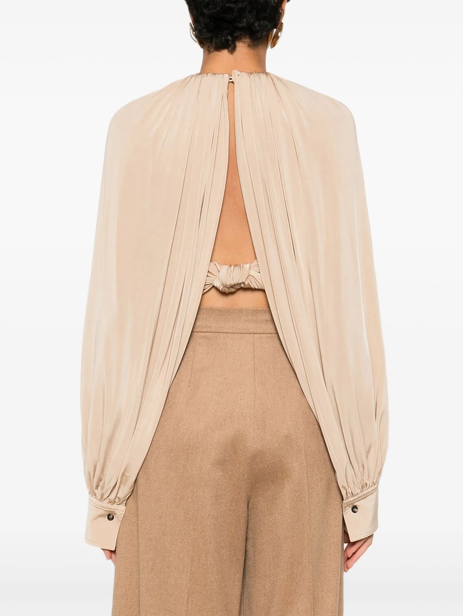 Ferragamo Ferragamo Blouse With Back Slit Detail, view 5