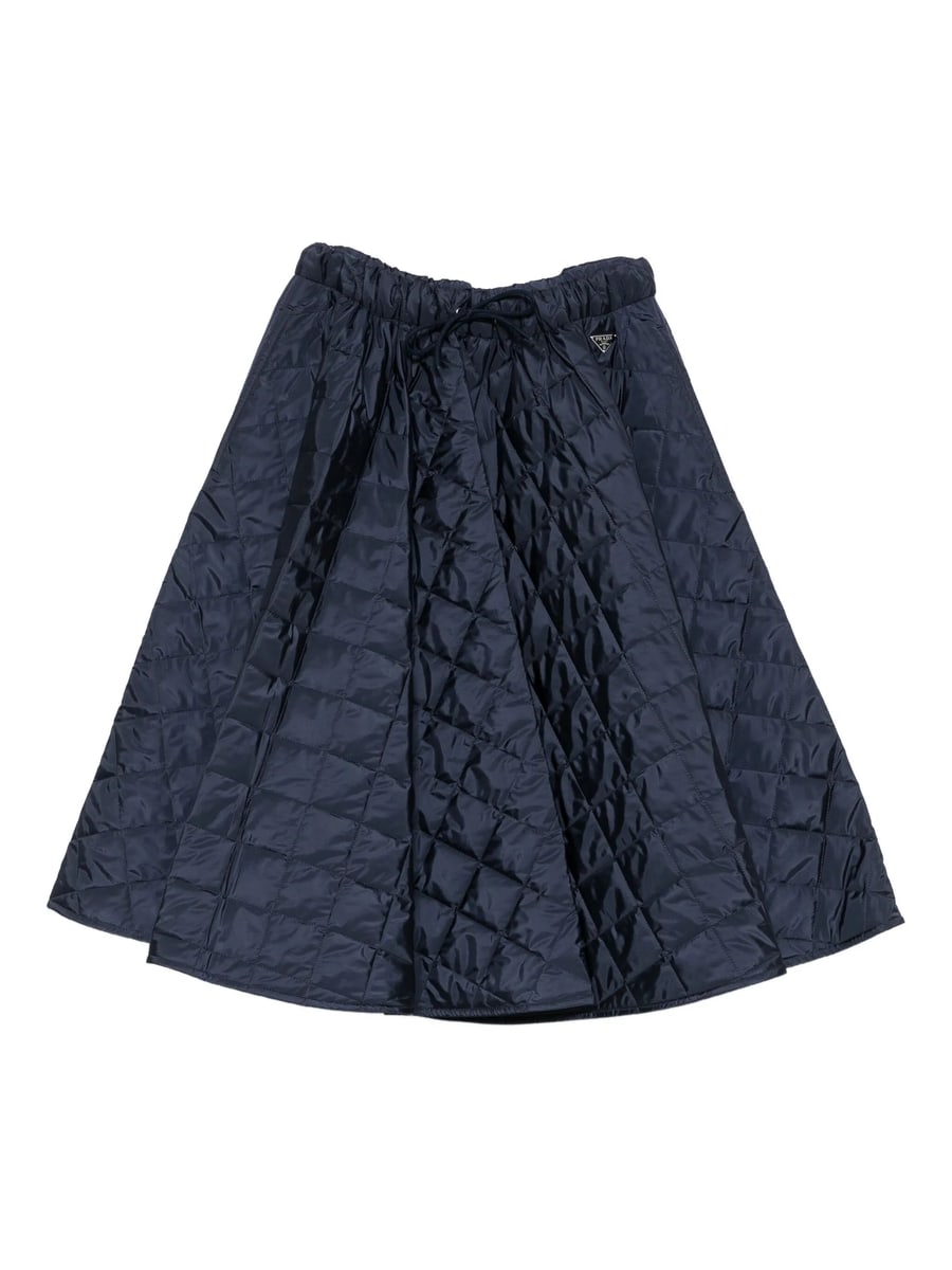 Prada Prada Quilted Midi Skirt