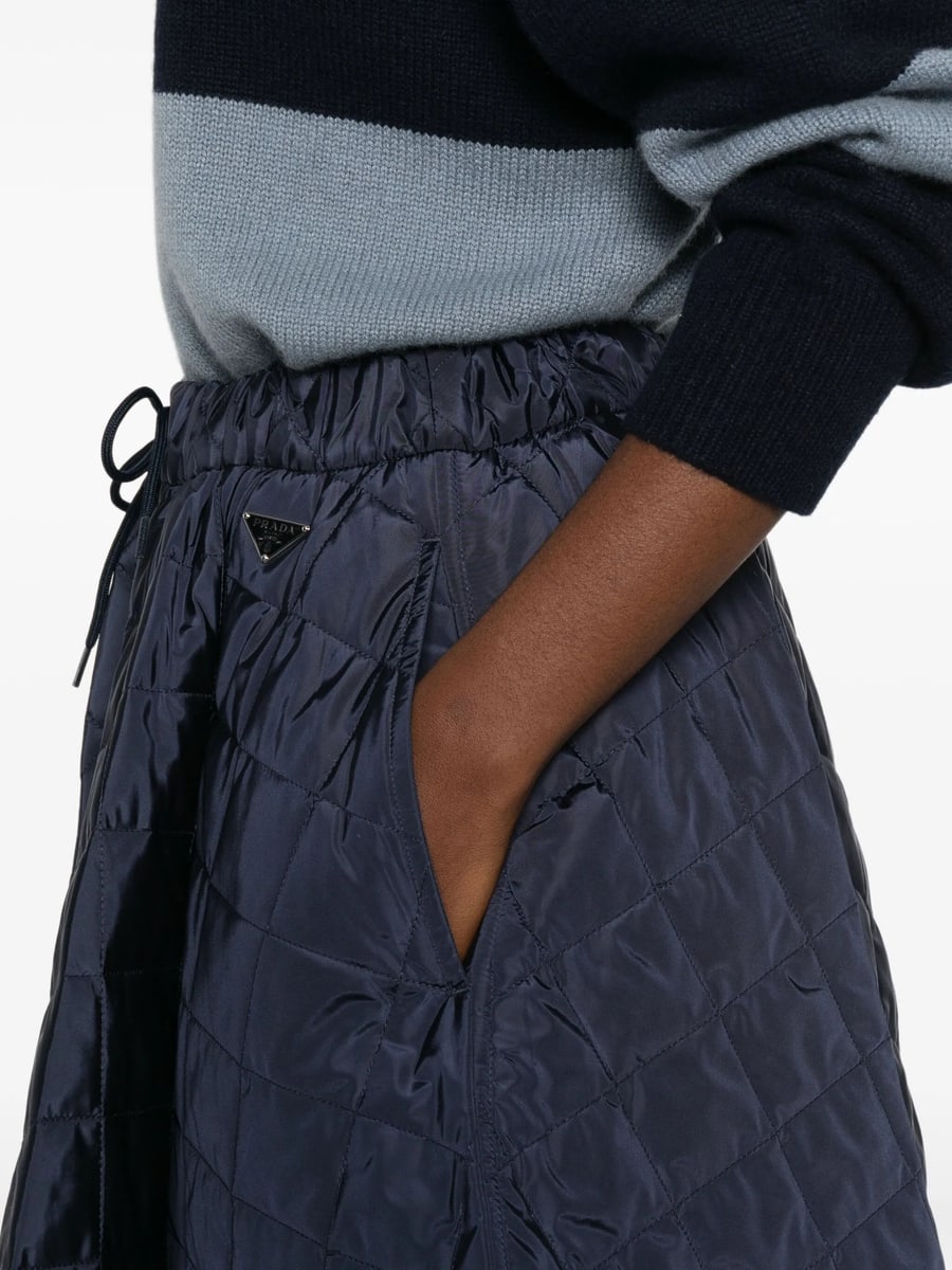 Prada Prada Quilted Midi Skirt, view 4