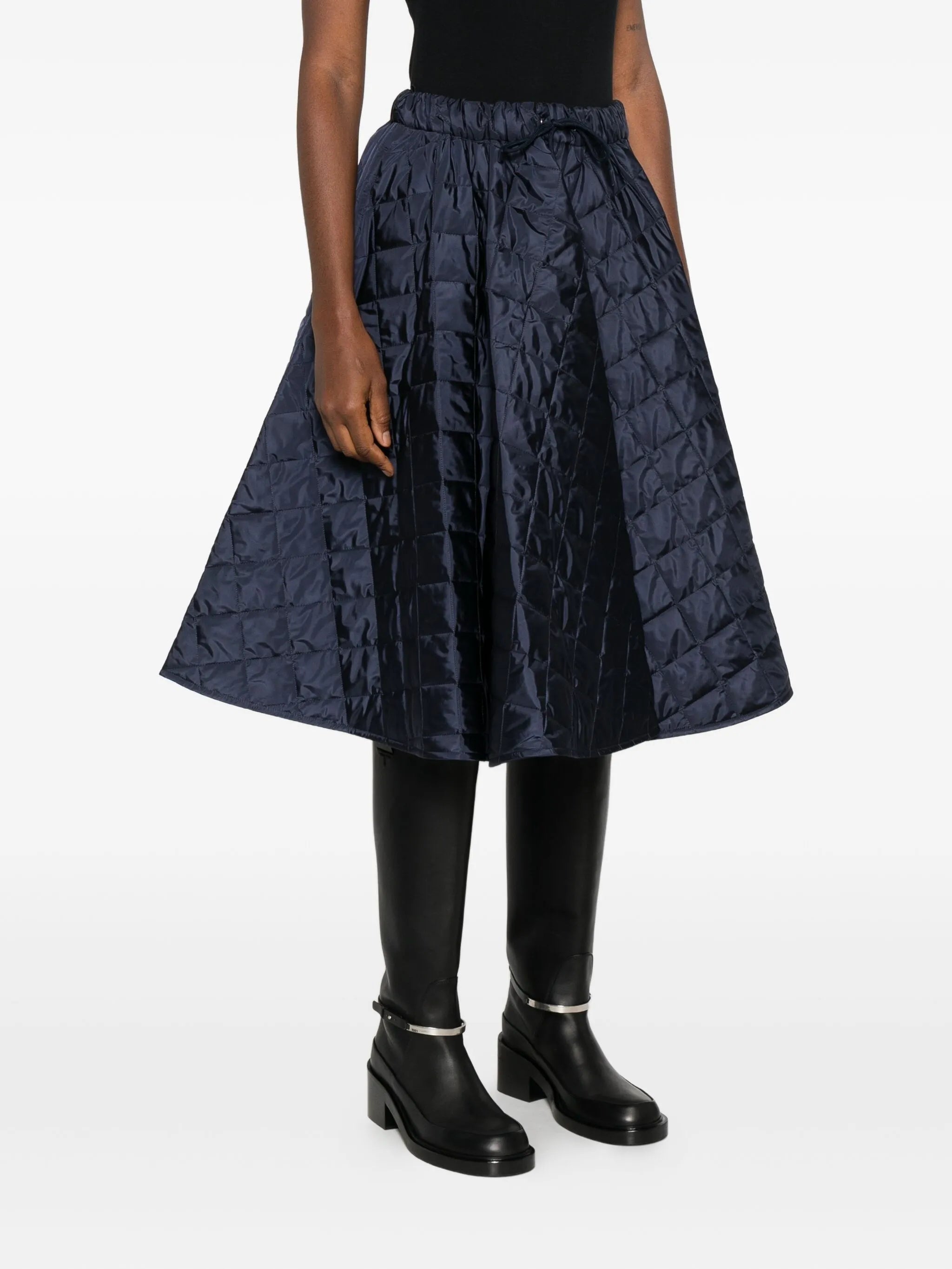 Prada Prada Quilted Midi Skirt, view 2