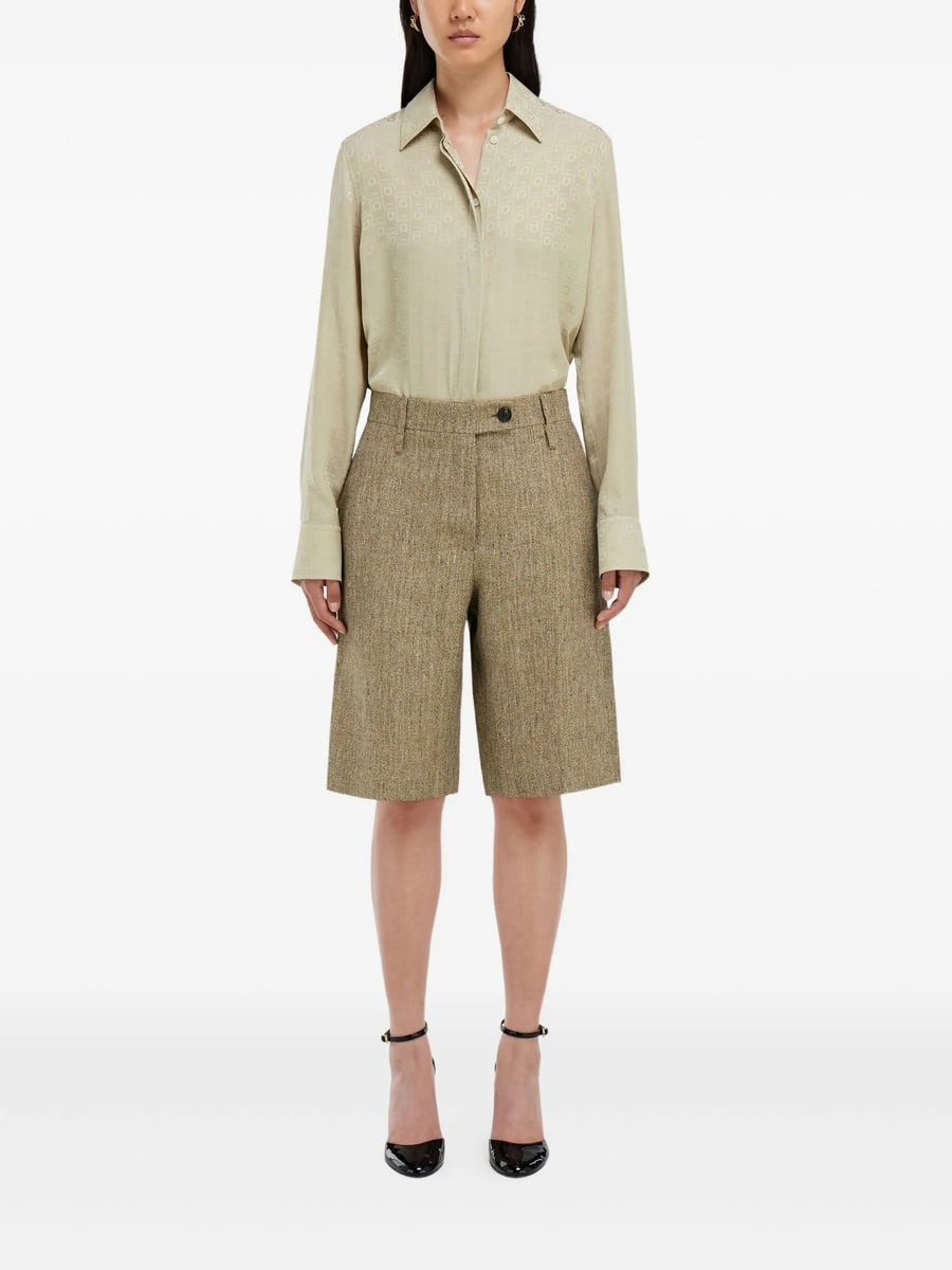 Ferragamo Ferragamo Monogram Silk Shirt, view 4