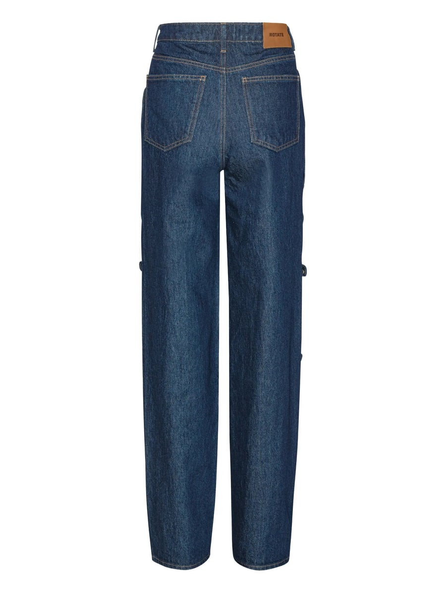 Rotate Rotate Buttoned Wide Leg Jeans, view 5