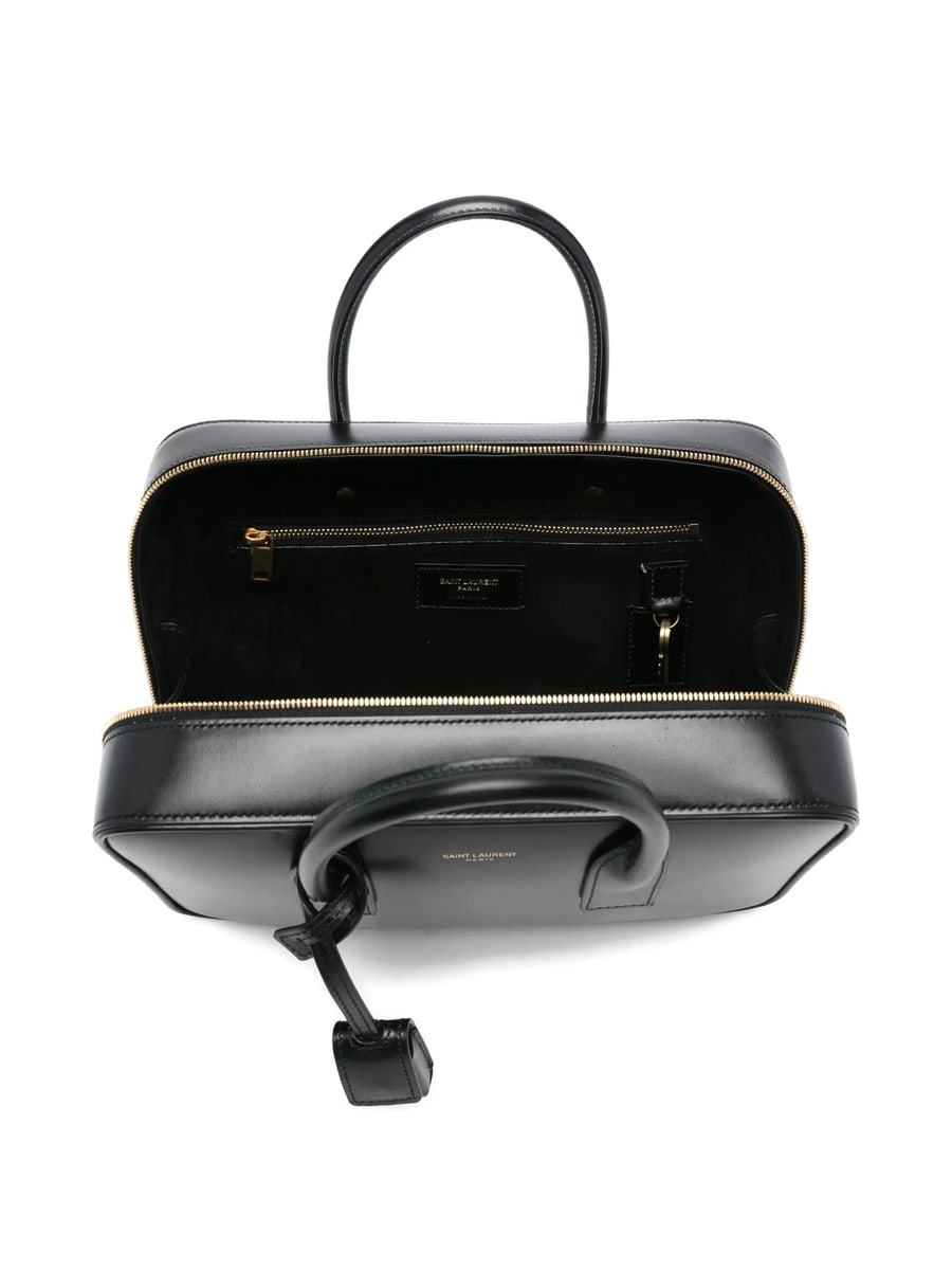 Saint Laurent Saint Laurent Leather Tote Bag, view 3