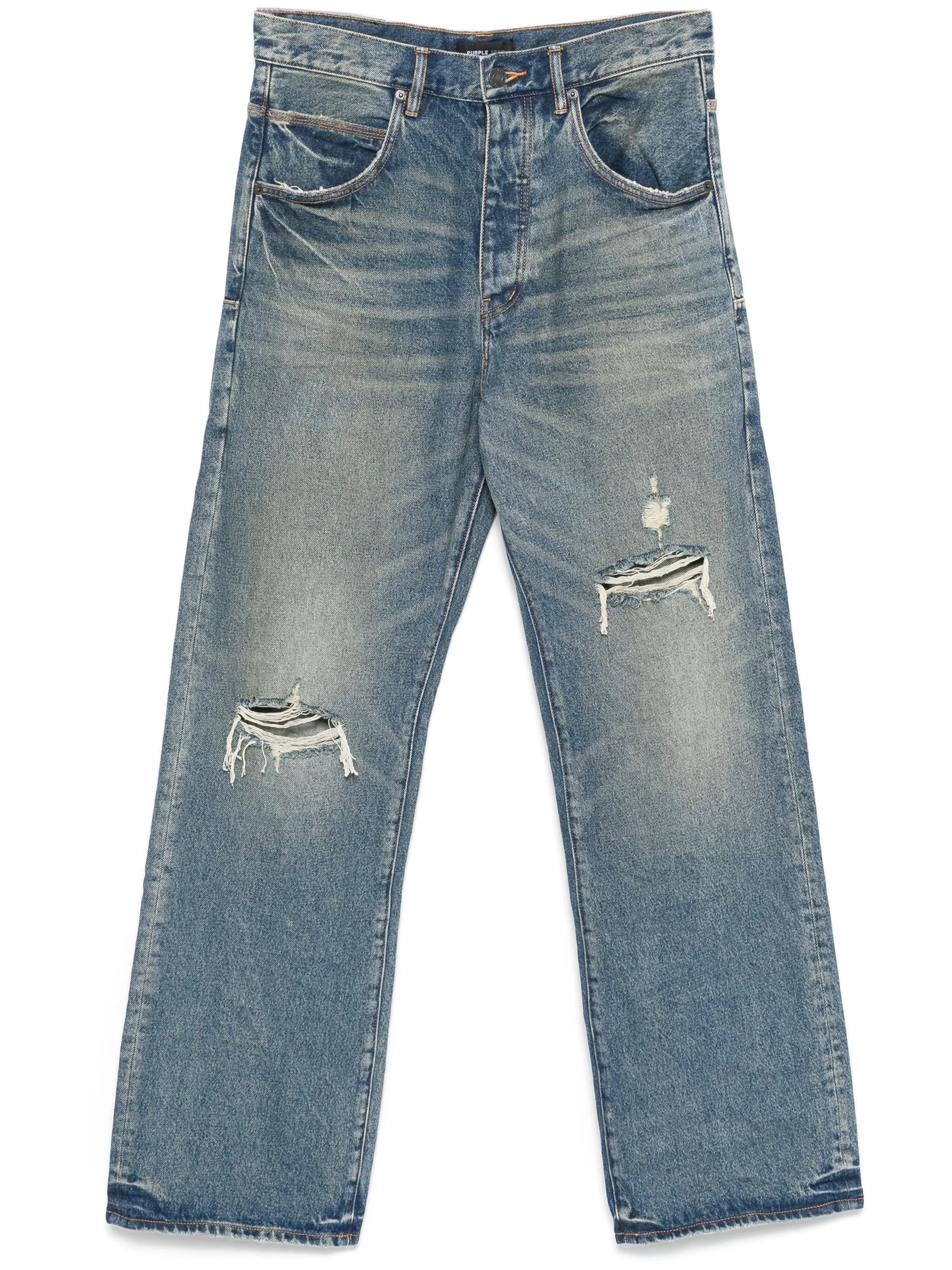 Purple Brand Purple Brand 9 To 5 Distressed Denim Jeans