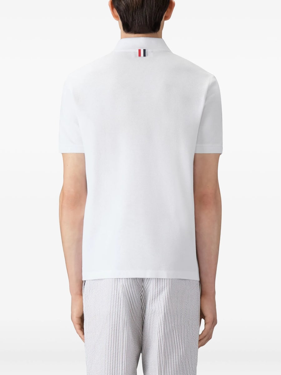 Thom Browne Thom Browne Button-placket Polo Shirt, view 4