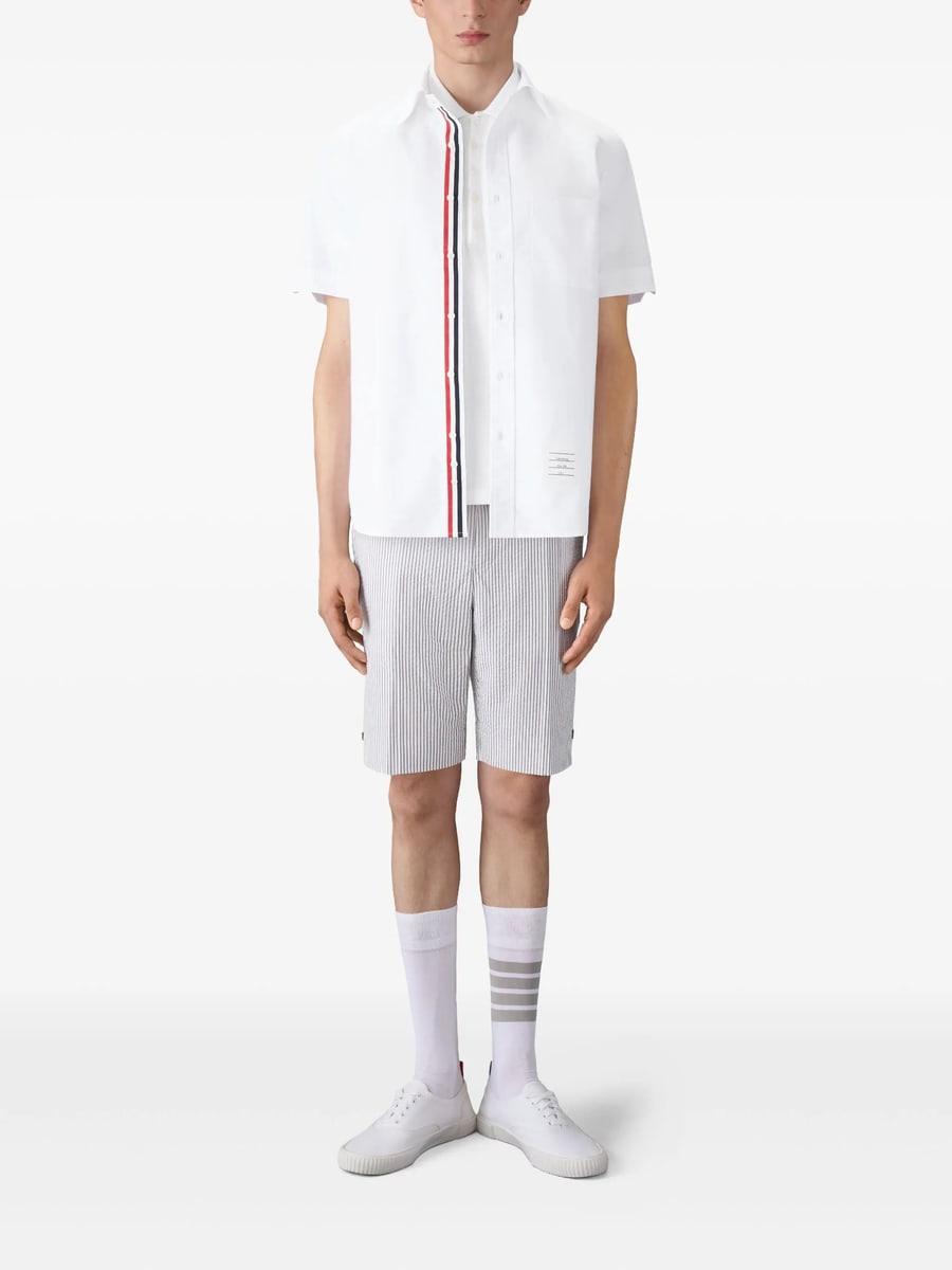 Thom Browne Thom Browne Button-placket Polo Shirt, view 6