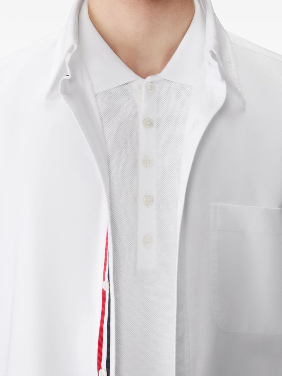 Thom Browne Thom Browne Button-placket Polo Shirt, view 7