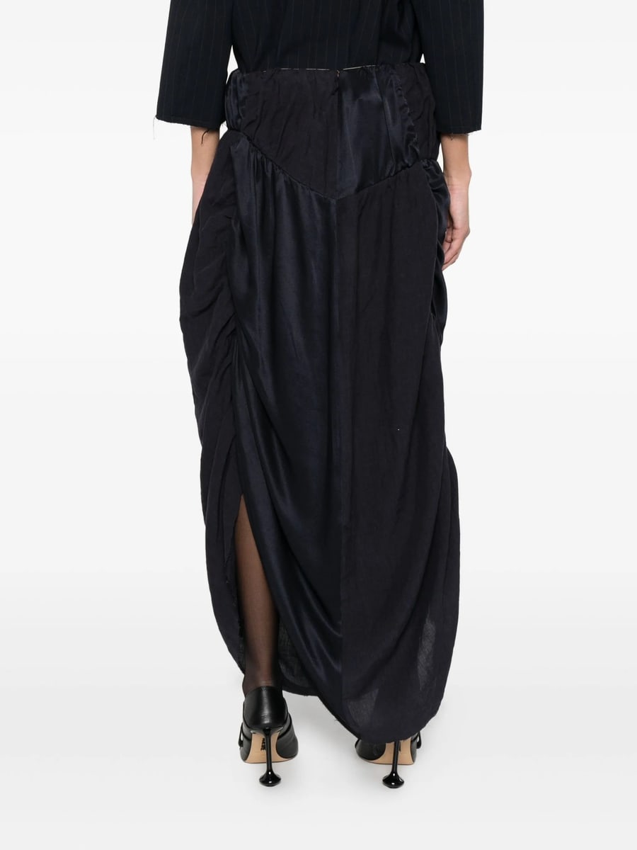Ziggy Chen Ziggy Chen Ruched Midi Skirt, view 3