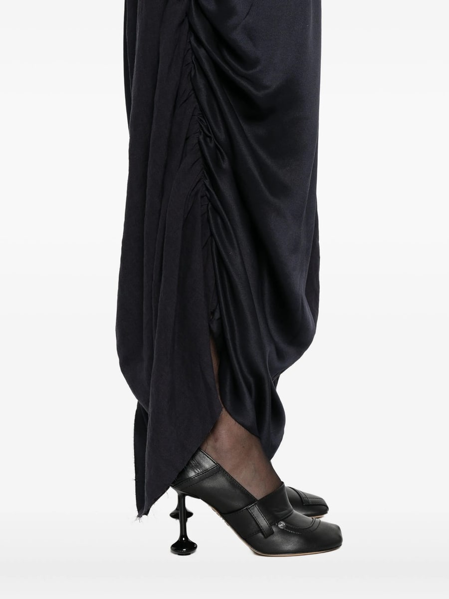 Ziggy Chen Ziggy Chen Ruched Midi Skirt, view 4