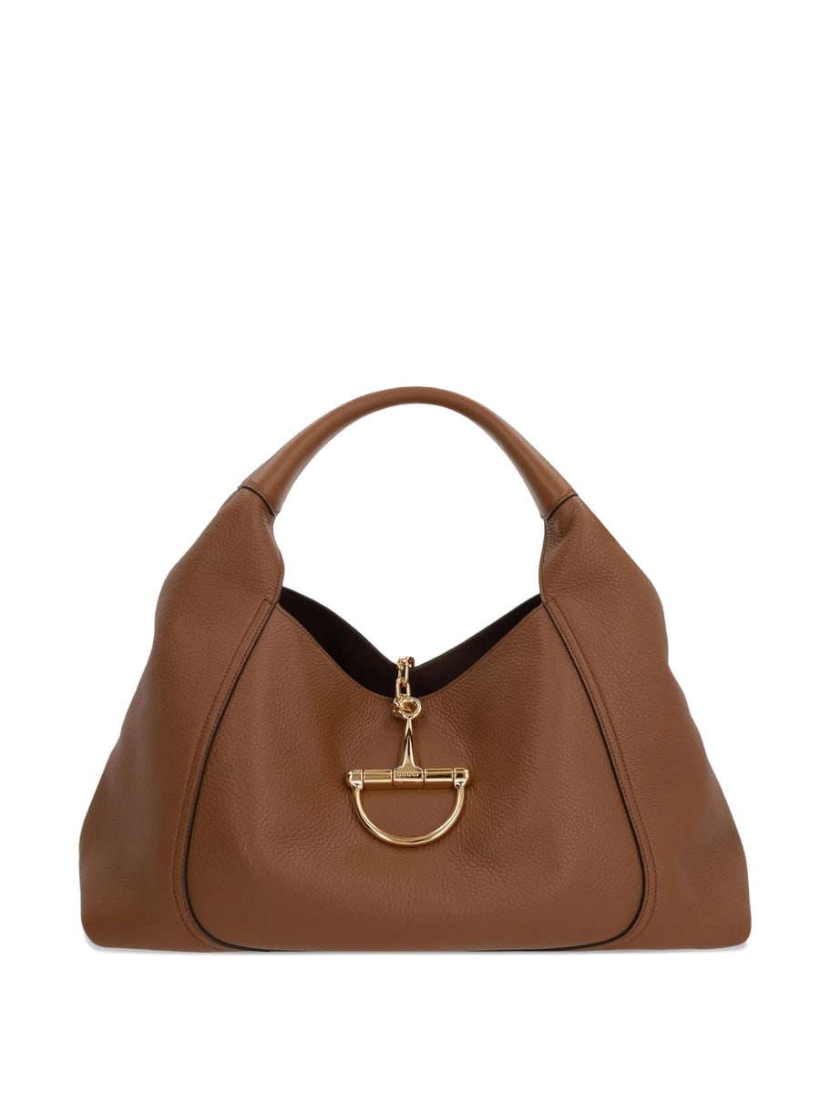 Gucci Gucci Maxi Softbit Grained Leather Shoulder Bag