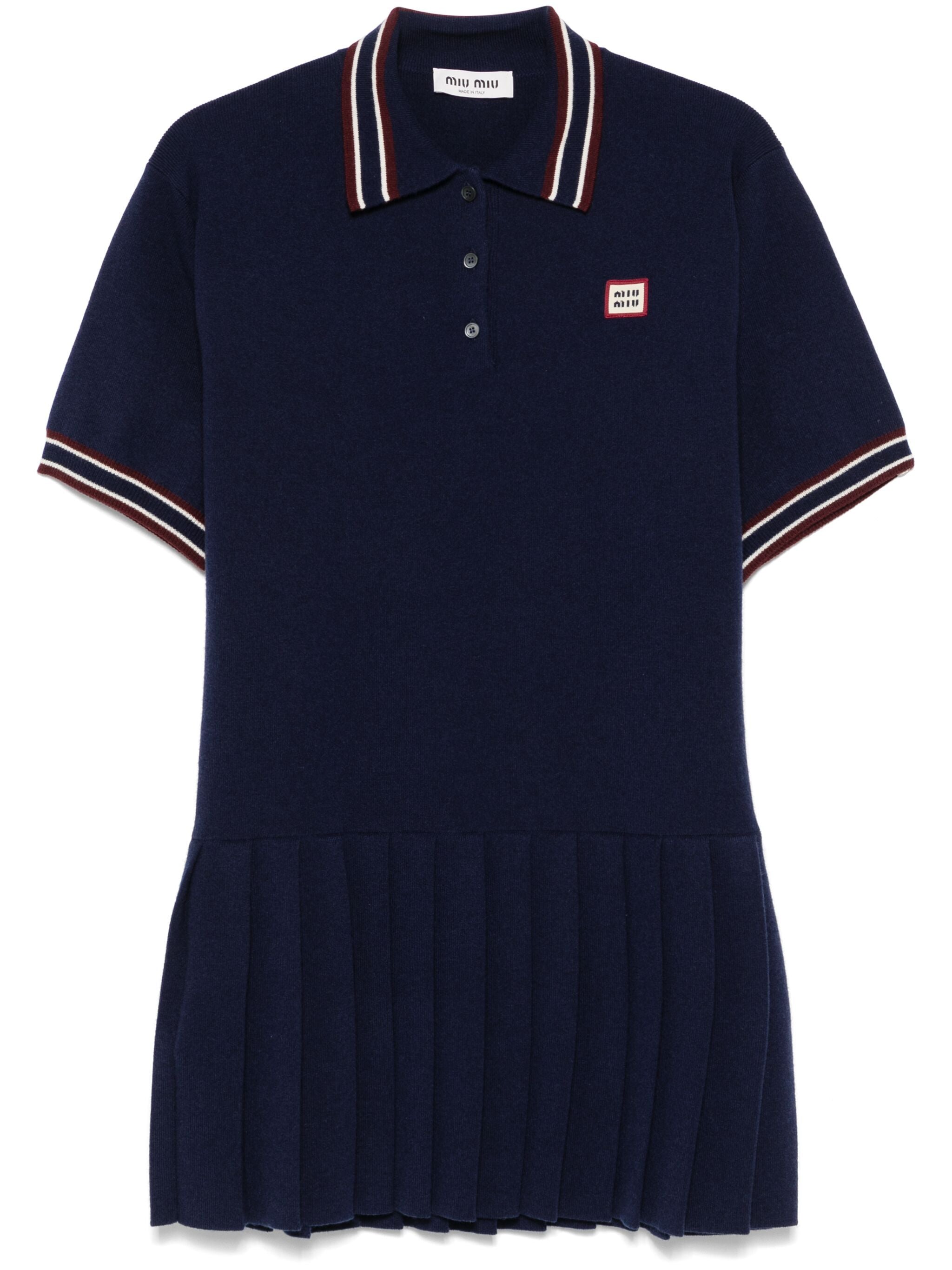 Miu Miu Miu Miu Logo-patch Mini Dress