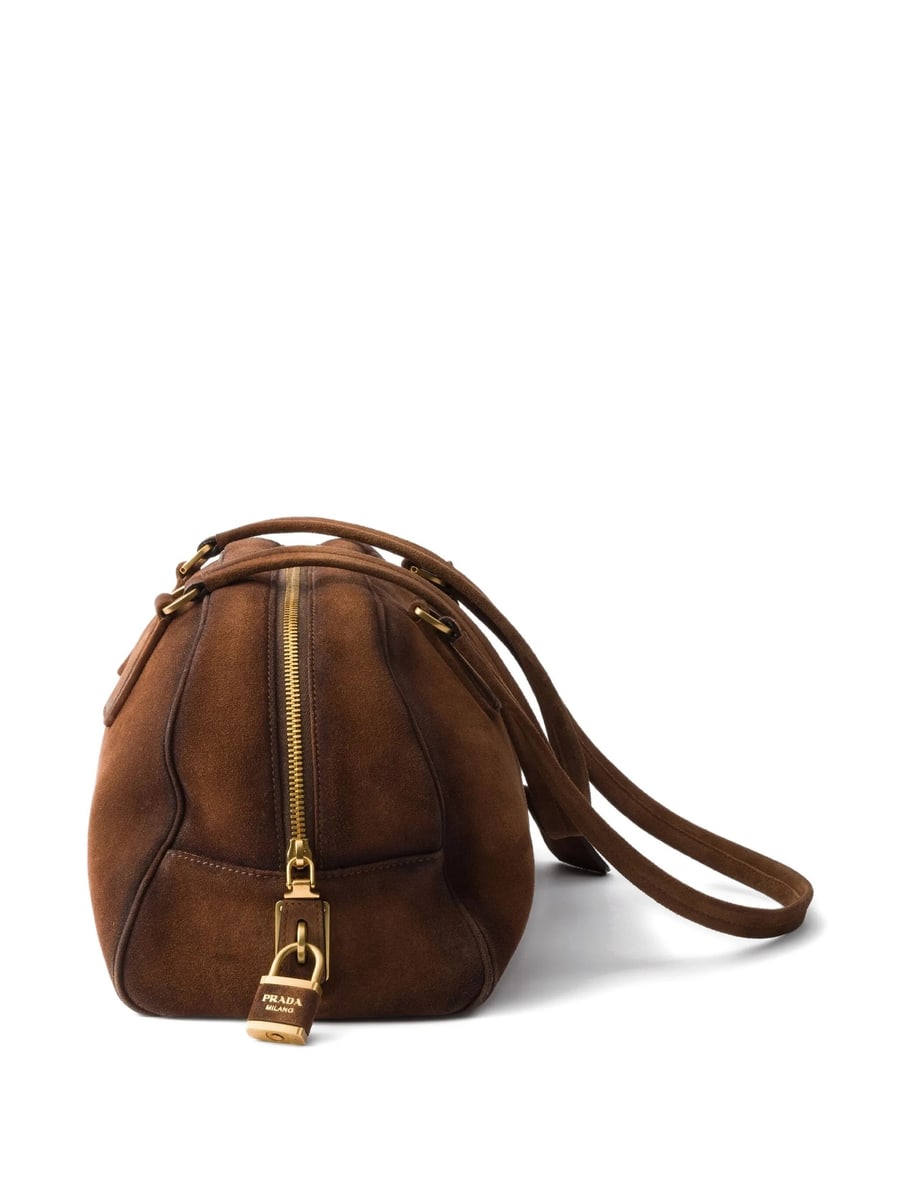 Prada Prada Medium Bowling Tote Bag, view 3