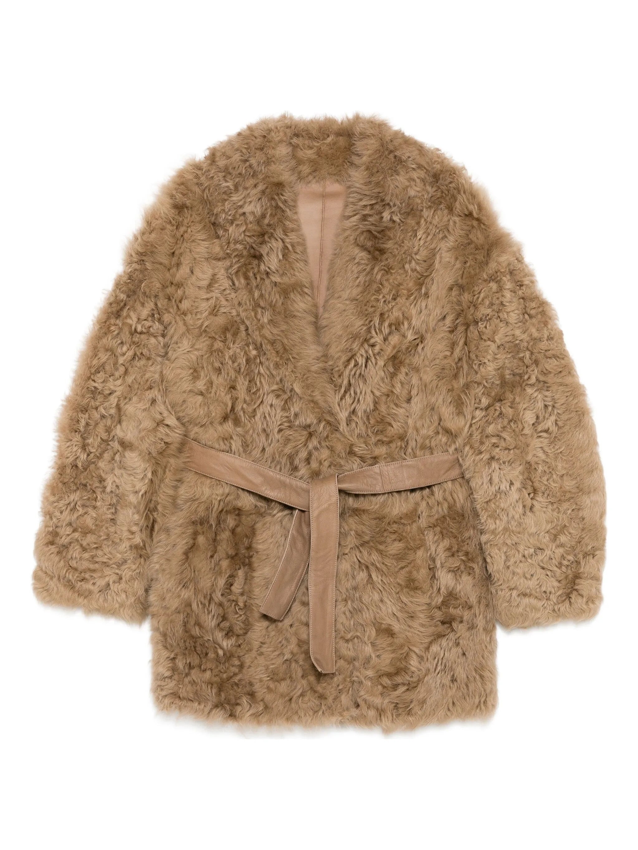 Numero Otto Numero Otto Belted Faux Fur Jacket