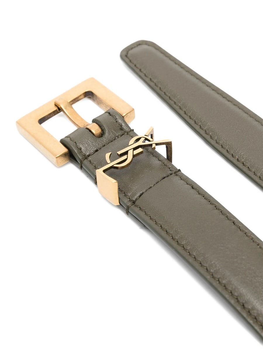 Saint Laurent Saint Laurent Logo-buckle Belt, view 2