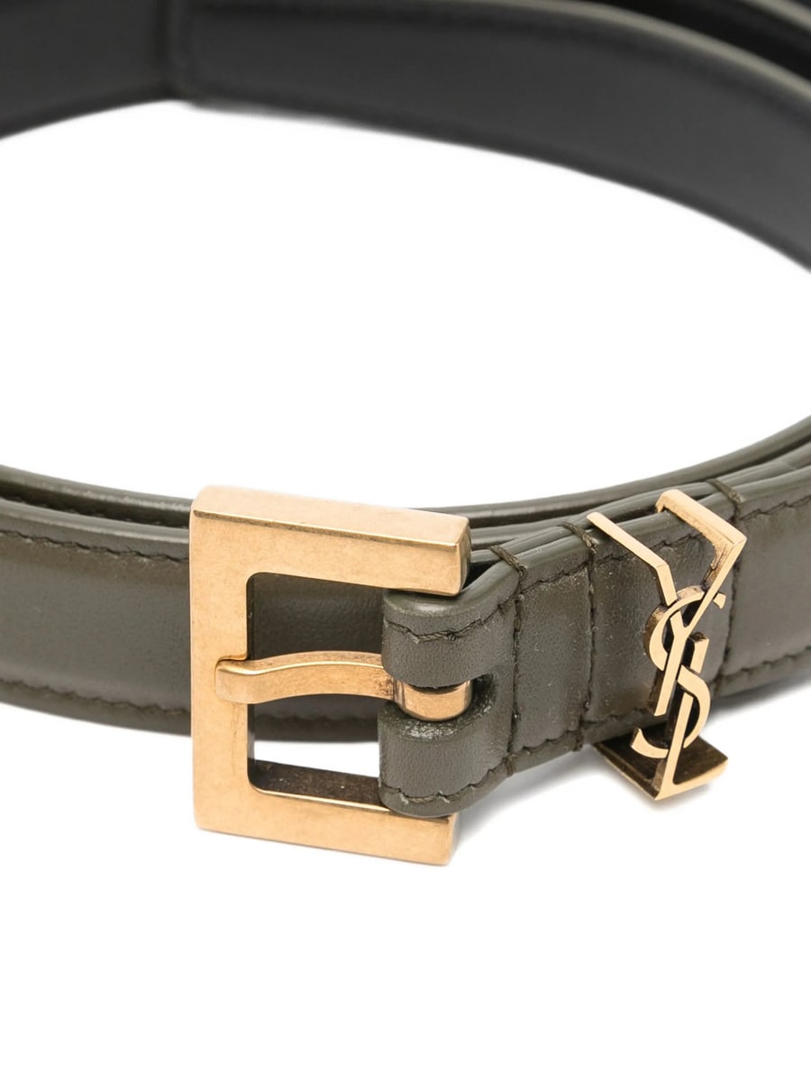 Saint Laurent Saint Laurent Logo-buckle Belt, view 3