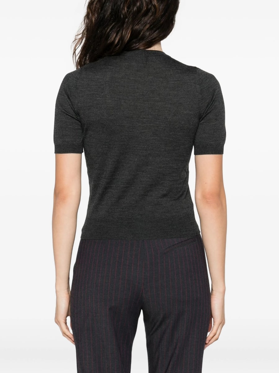 Goes Botanical Goes Botanical Short-sleeve Knitted Top, view 3