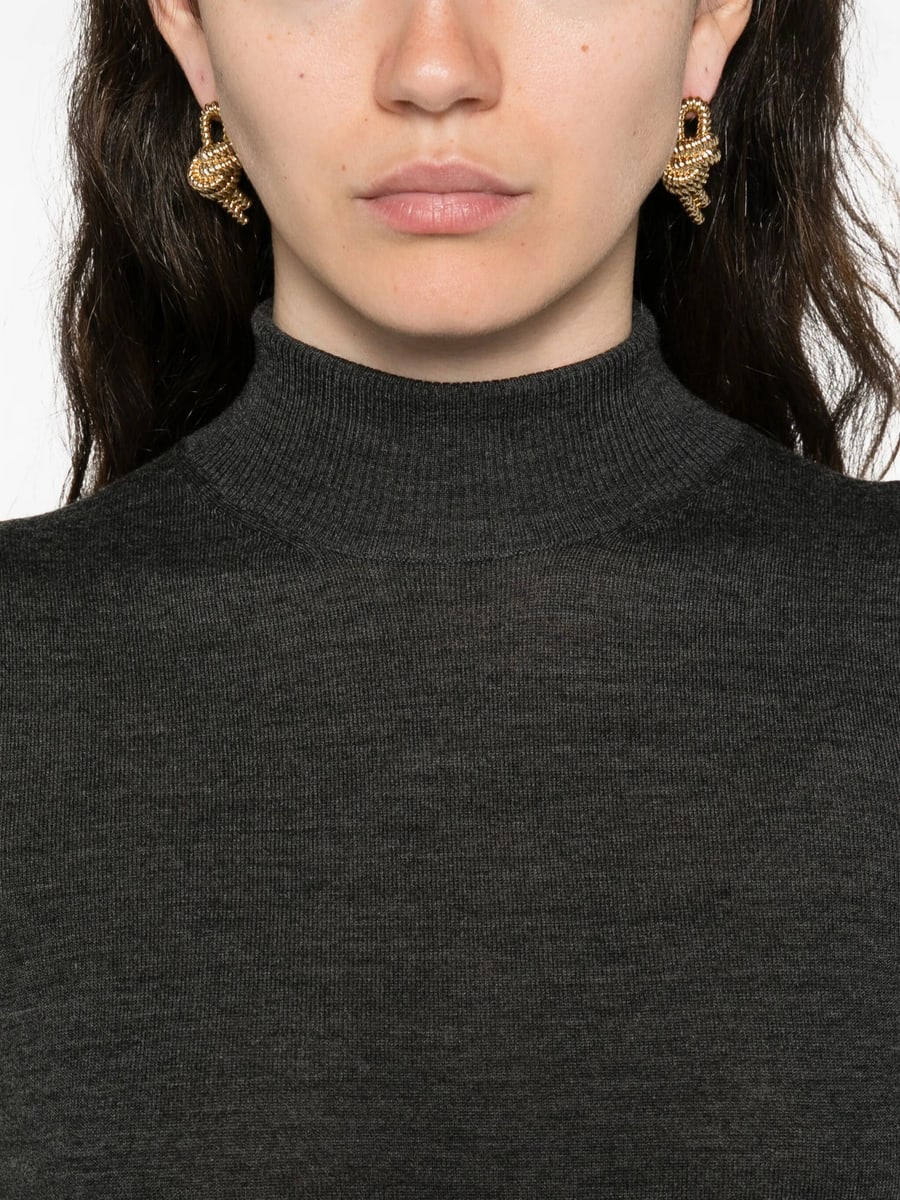 Goes Botanical Goes Botanical Roll-neck Sweater, view 3