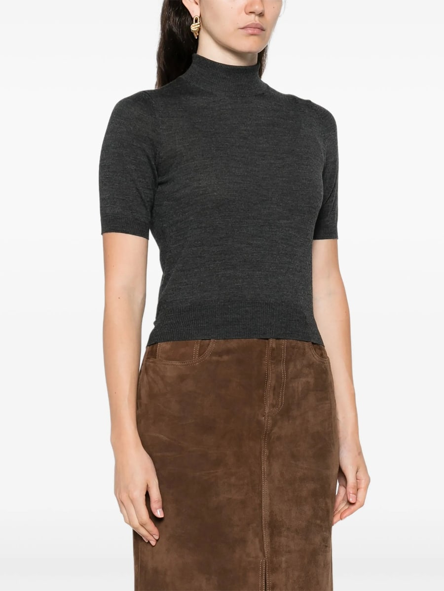 Goes Botanical Goes Botanical Roll-neck Sweater, view 5