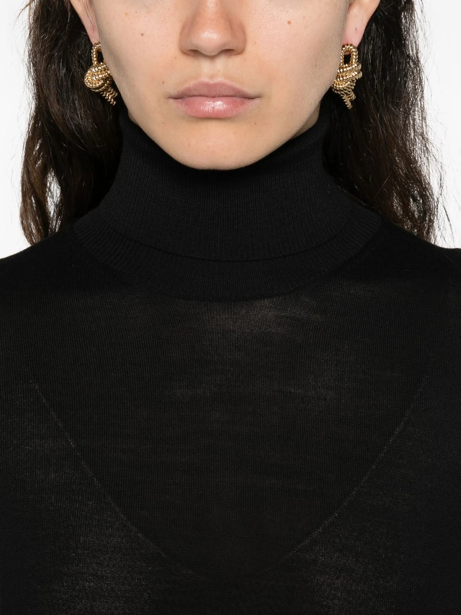 Goes Botanical Goes Botanical Roll-neck Sweater, view 4