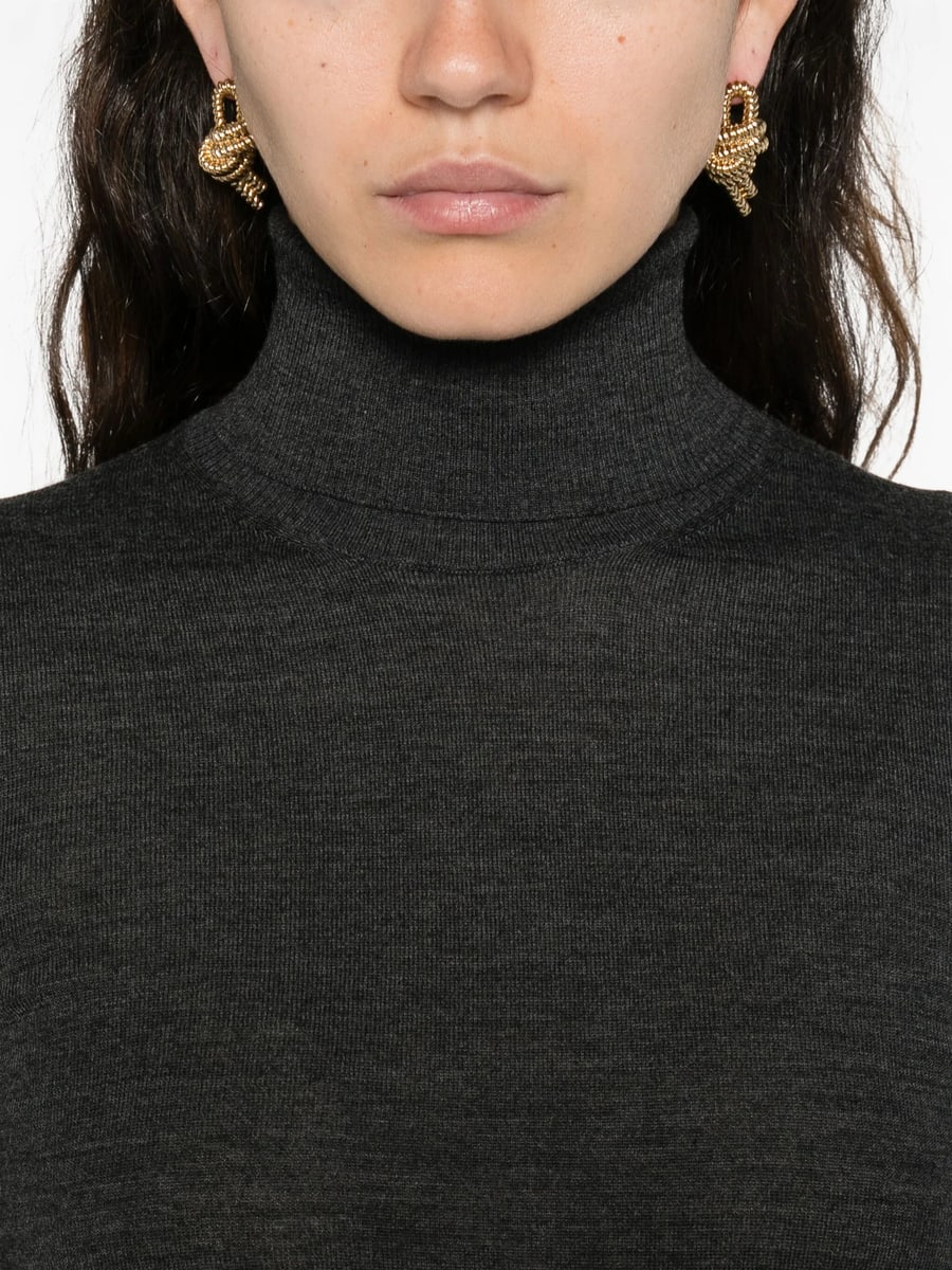 Goes Botanical Goes Botanical Roll-neck Sweater, view 4