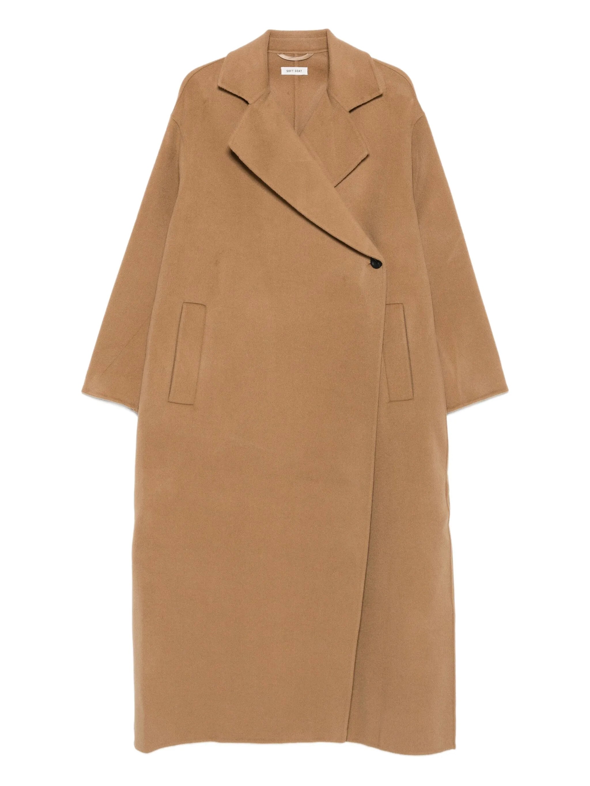 Soft Goat Soft Goat Double-breasted Patch-pocket Coat