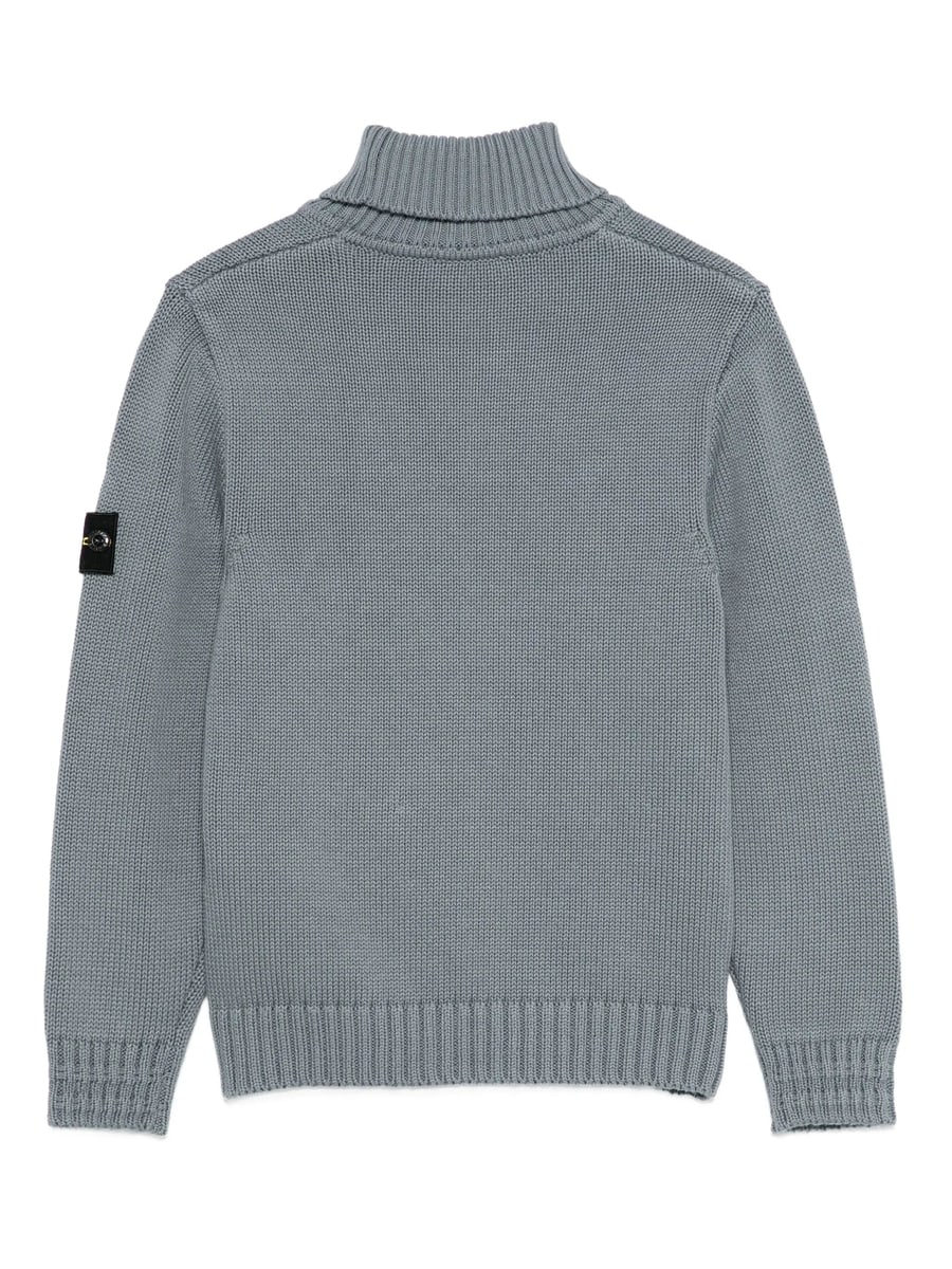 Stone Island Stone Island Roll-neck Logo-patch Sweater