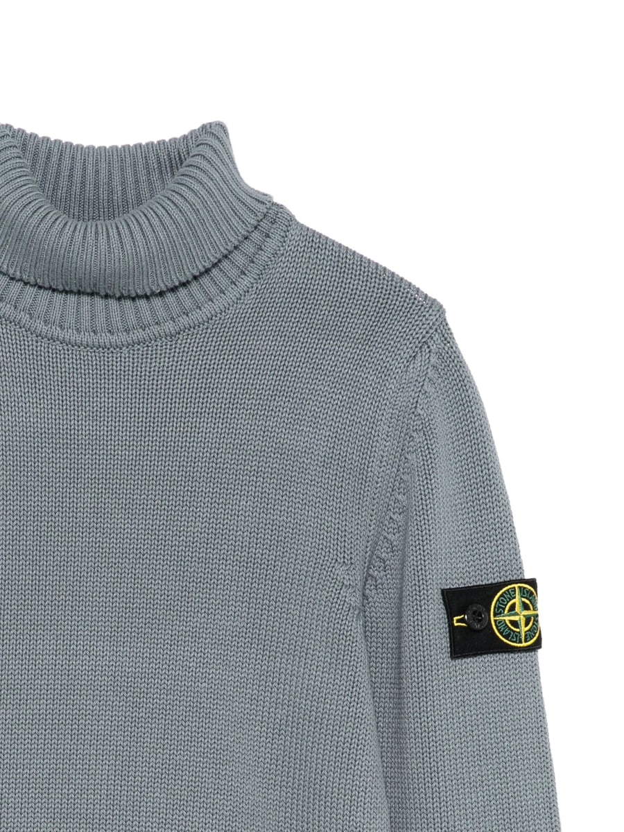 Stone Island Stone Island Roll-neck Logo-patch Sweater, view 2