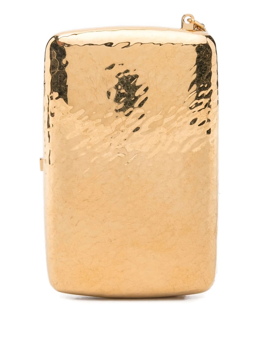Saint Laurent Saint Laurent Hammered-logo Cigarette Case, view 2
