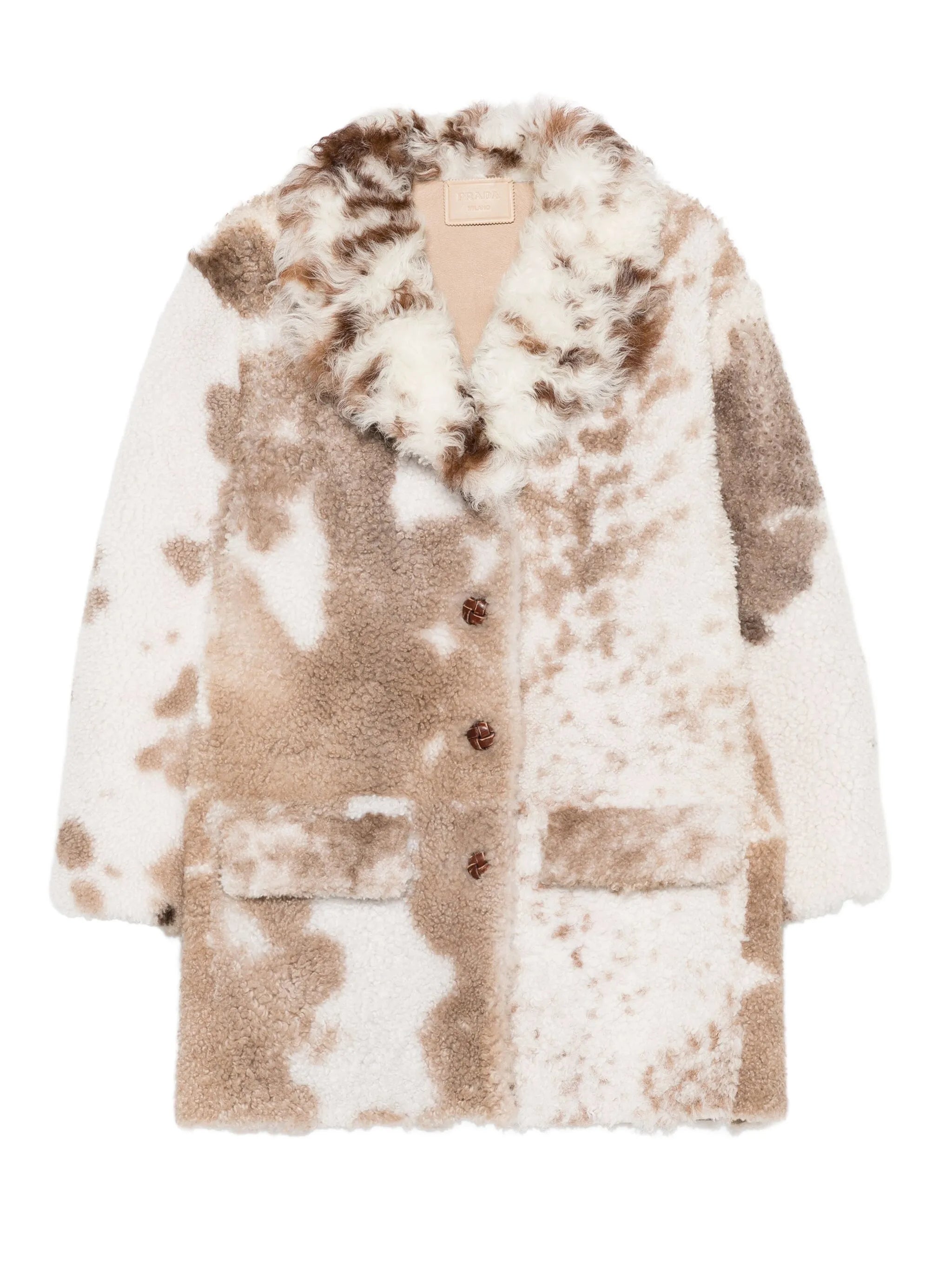 Prada Prada Sheepskin Flap-pockets Coat