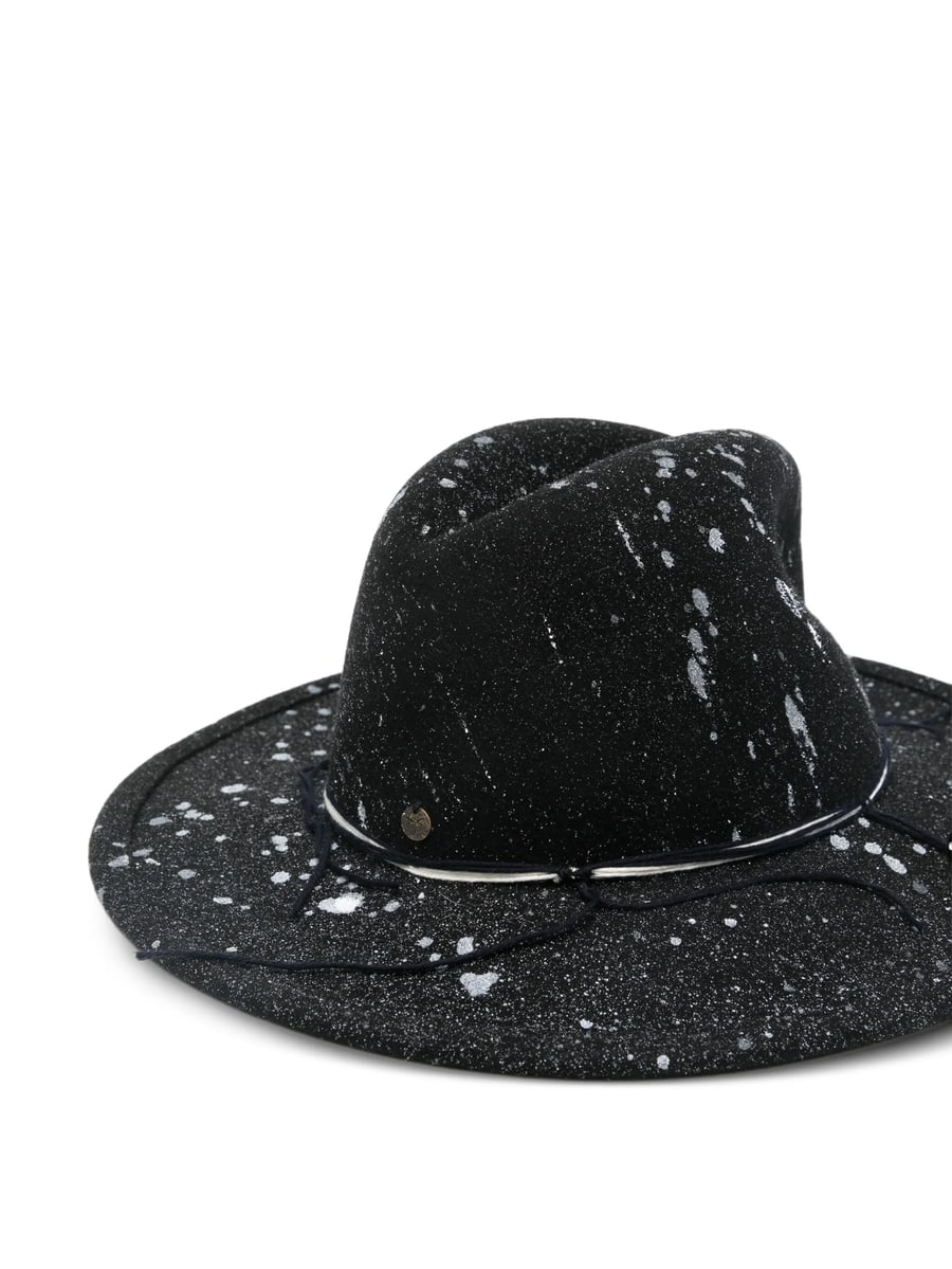 Yesey Yesey Splatter-print Fedora Hat, view 3