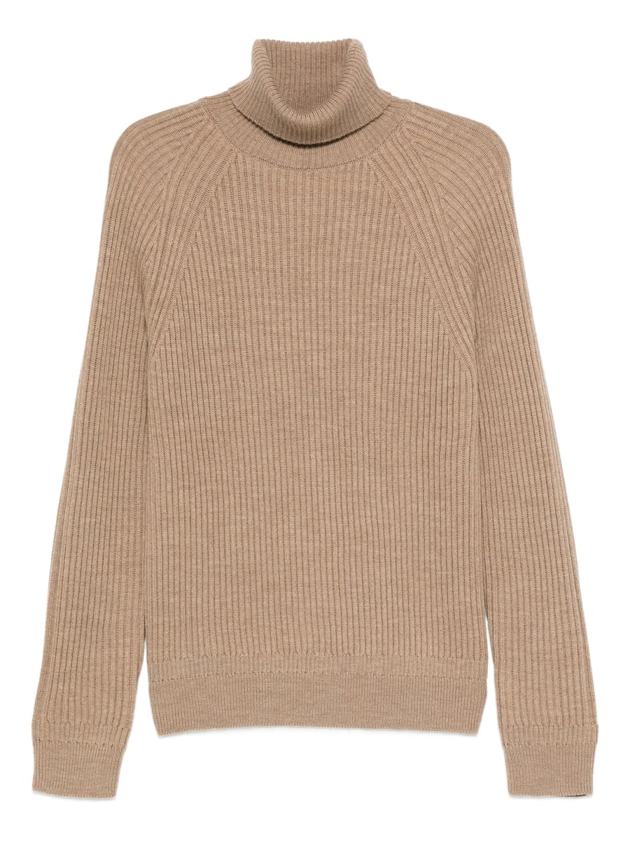 Zanone Zanone Ribbed Turtleneck Sweater