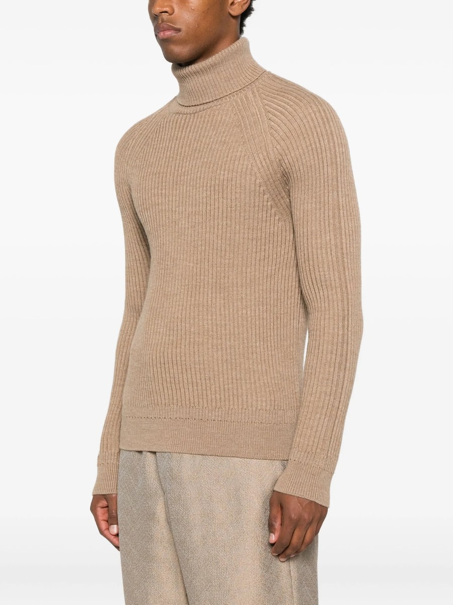 Zanone Zanone Ribbed Turtleneck Sweater, view 4