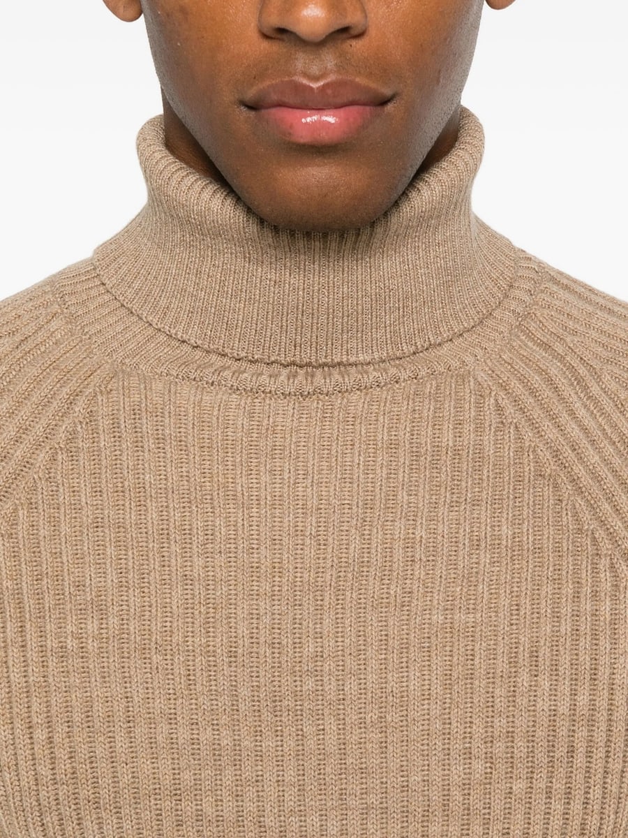 Zanone Zanone Ribbed Turtleneck Sweater, view 5