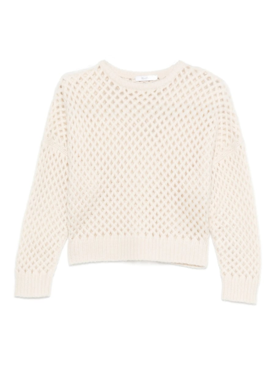 Max Mara Max Mara Open-knit Long-sleeve Sweater