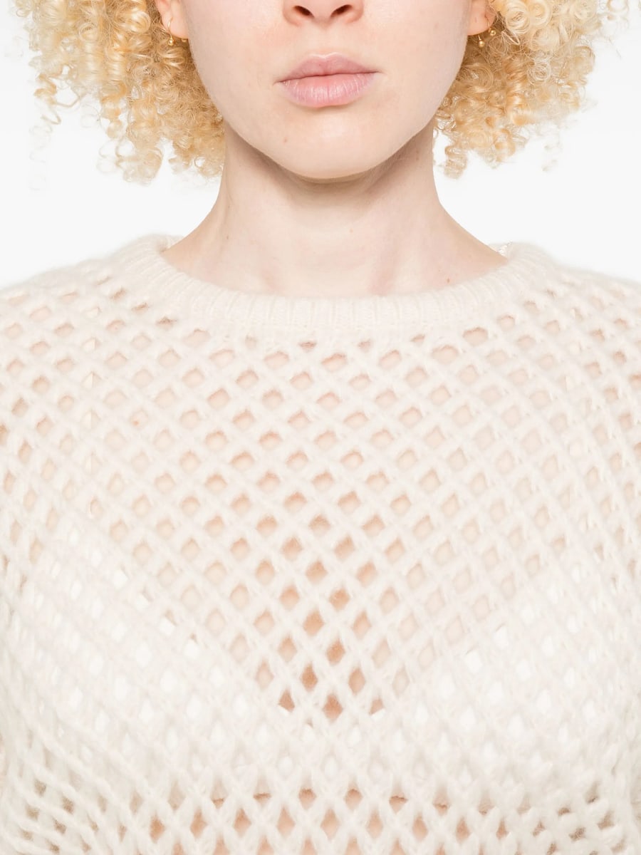 Max Mara Max Mara Open-knit Long-sleeve Sweater, view 2