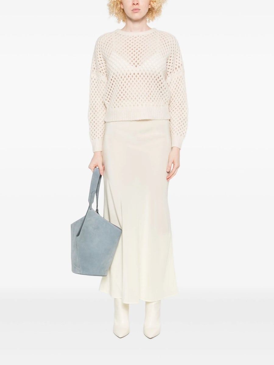 Max Mara Max Mara Open-knit Long-sleeve Sweater, view 5
