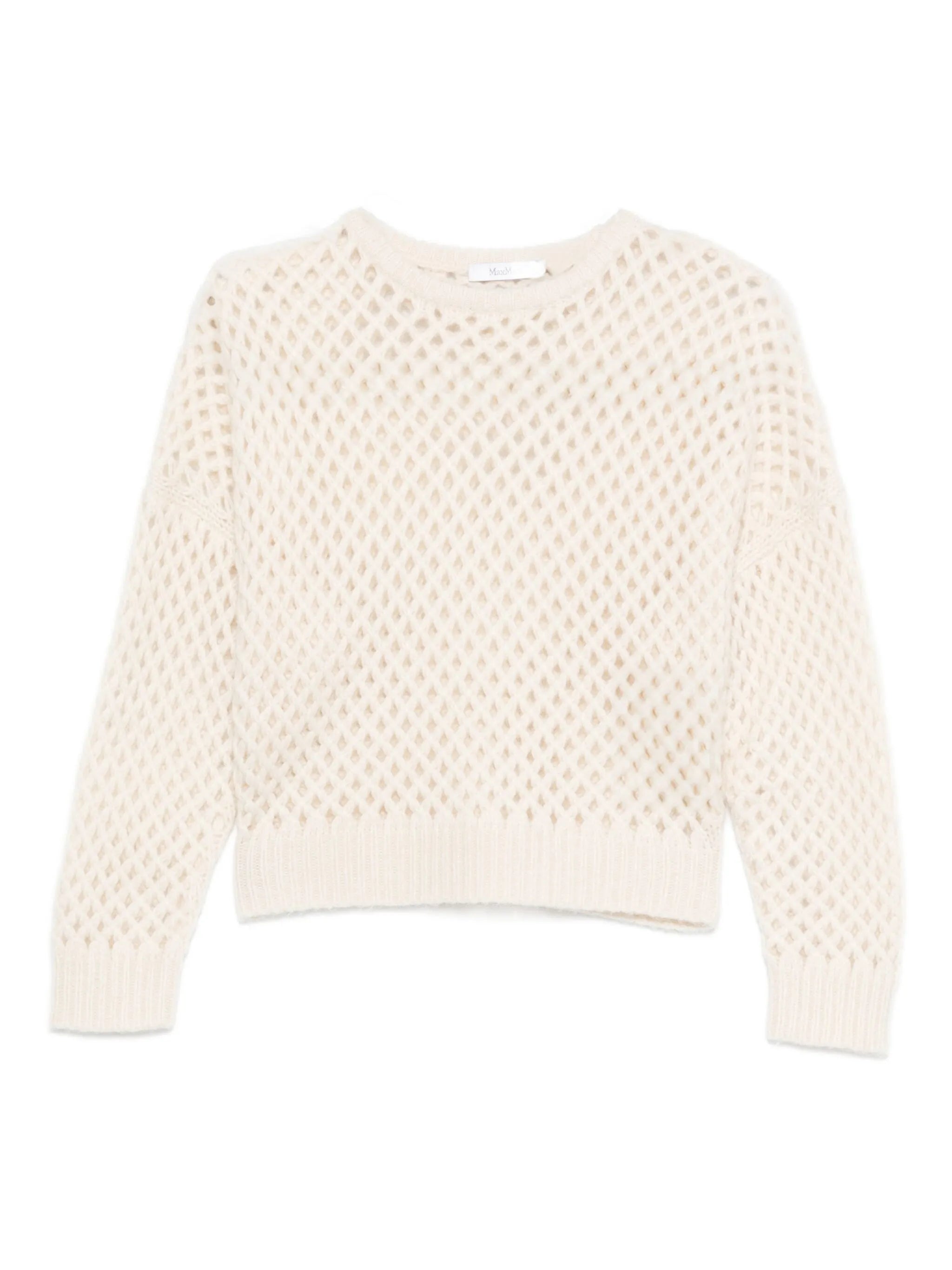 Max Mara Max Mara Open-knit Long-sleeve Sweater