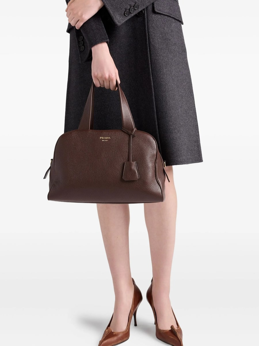 Prada Prada Large Leather Top-handle Bag