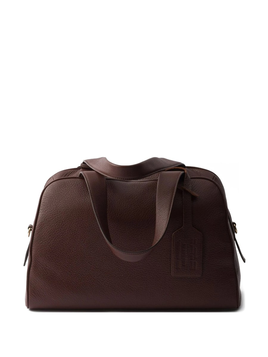 Prada Prada Large Leather Top-handle Bag, view 3