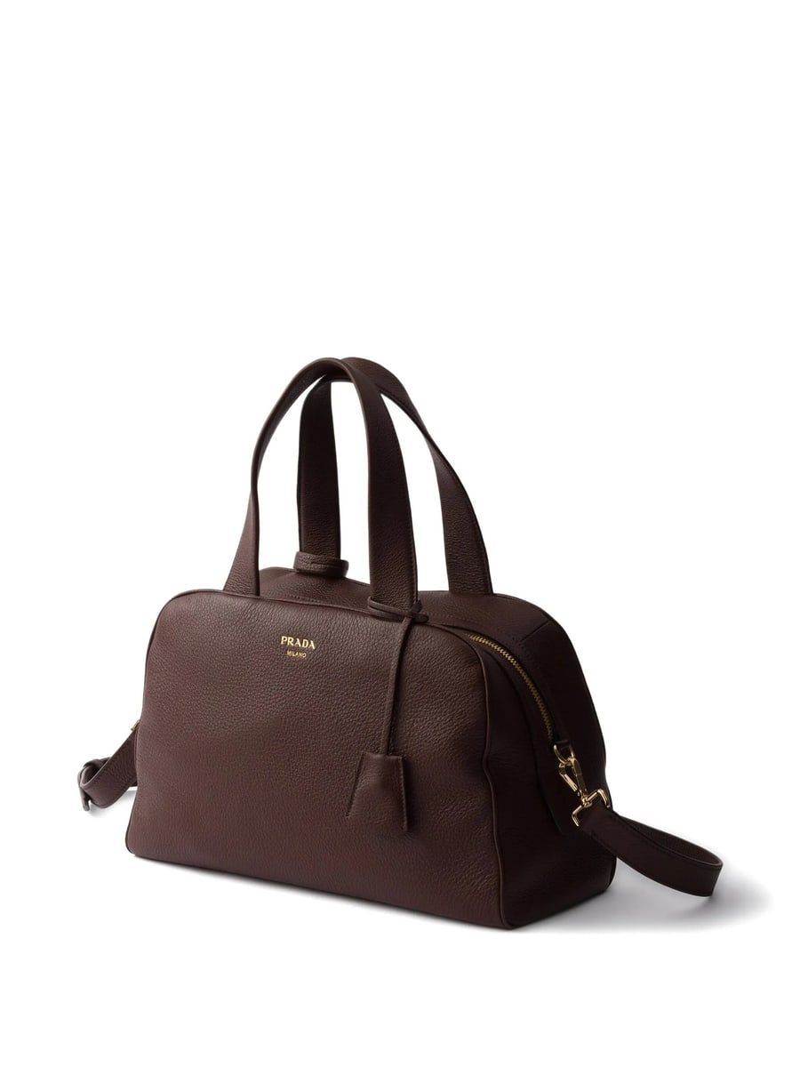 Prada Prada Large Leather Top-handle Bag, view 5