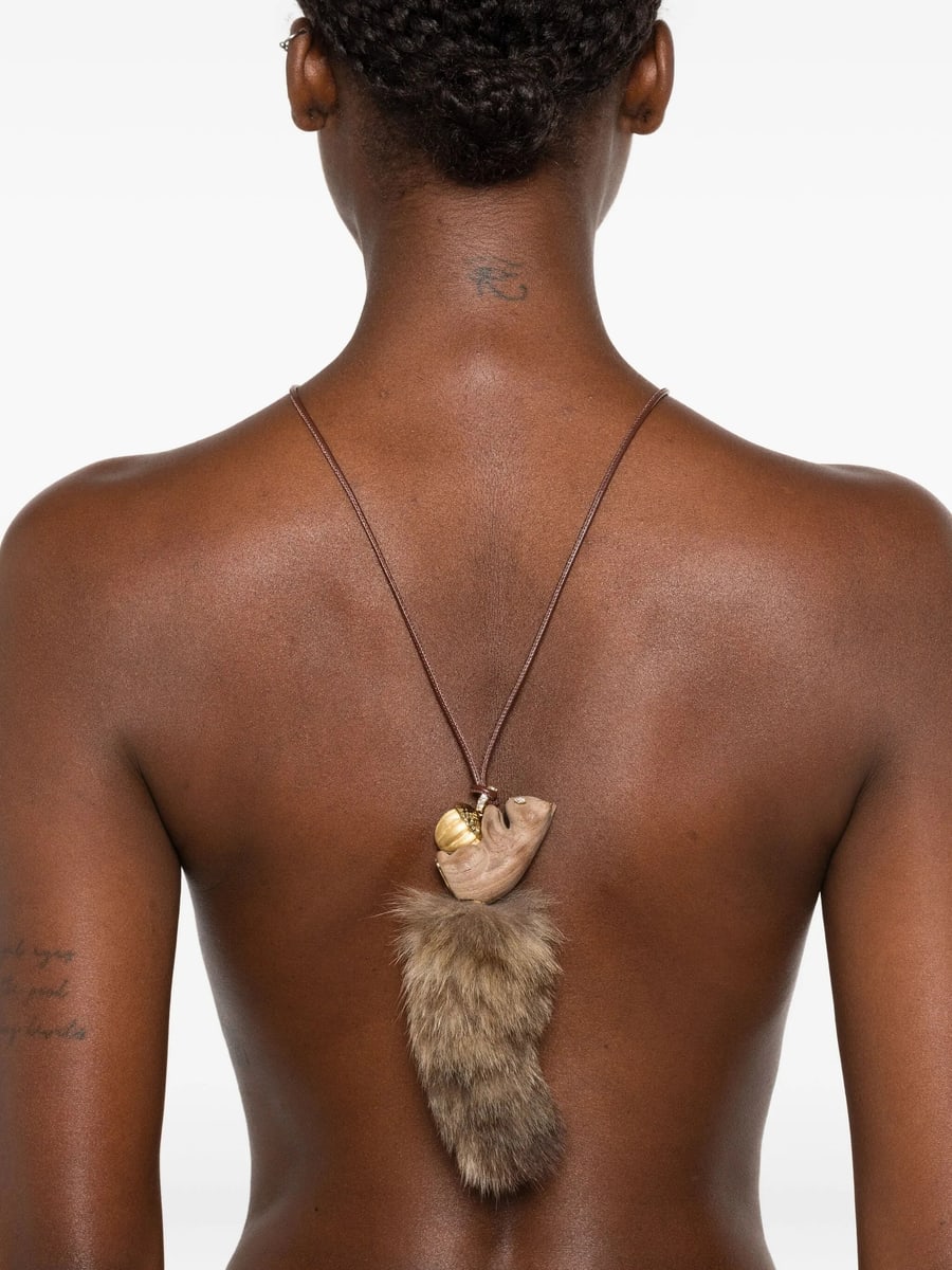 Yvmin Yvmin Squirrel Acorn Necklace, view 2