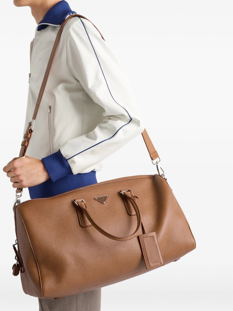 Prada Prada Leather Duffel Bag, view 4