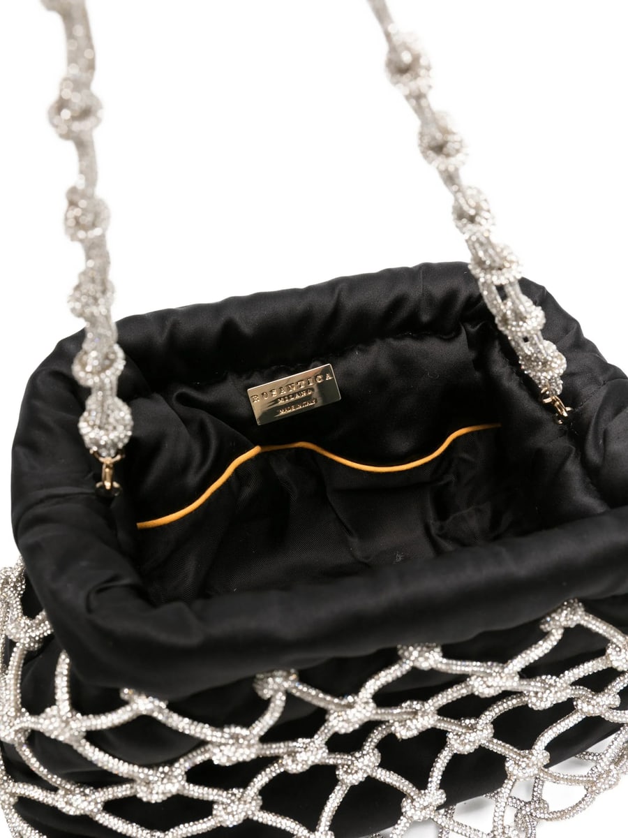 Rosantica Rosantica Crystal-embellished Satin Clutch, view 2