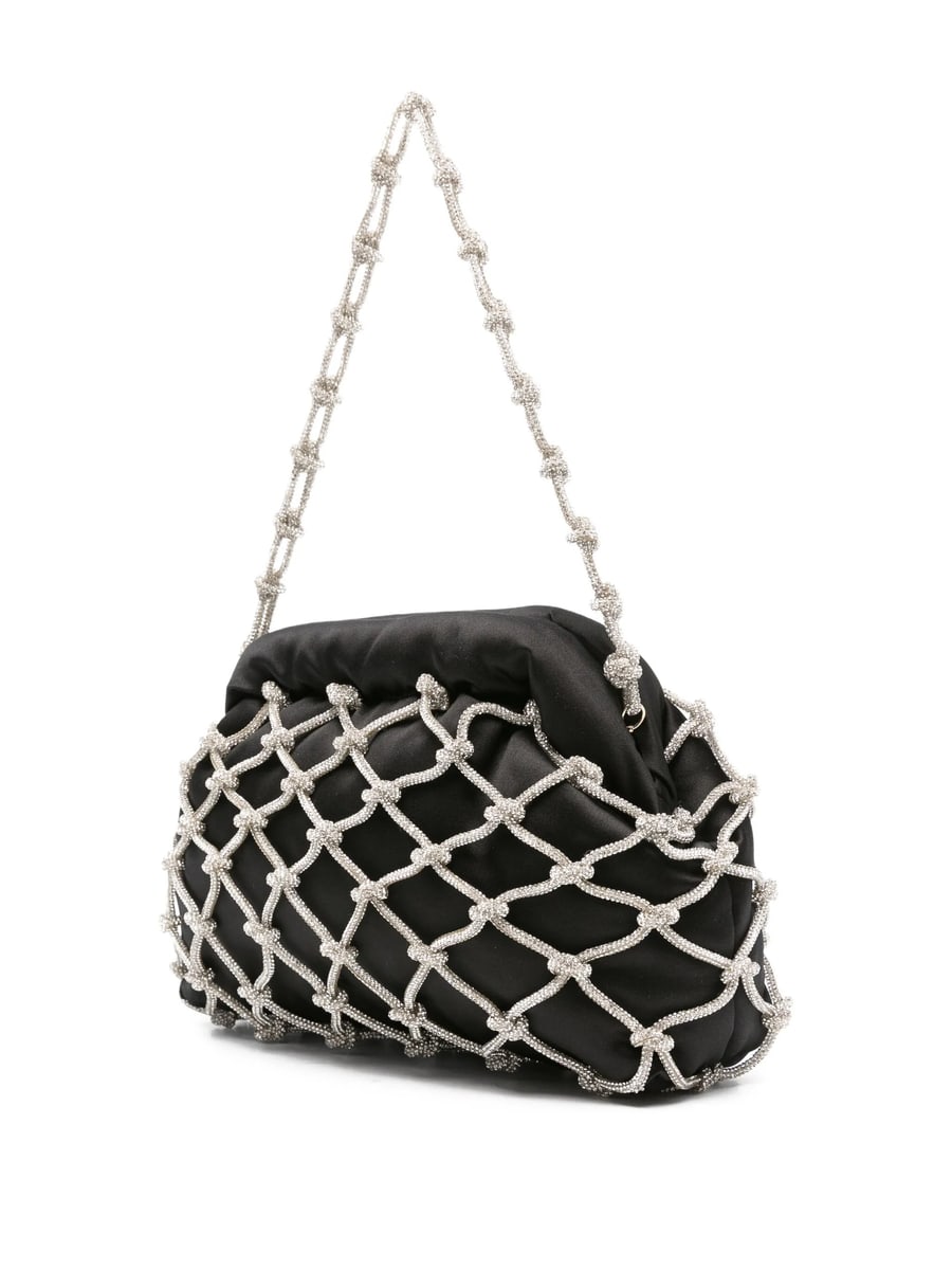 Rosantica Rosantica Crystal-embellished Satin Clutch, view 3