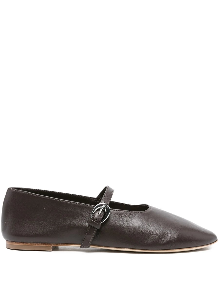 Staud Staud Buckle-strap Leather Flats