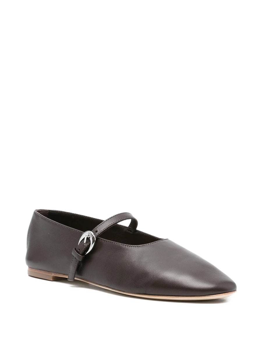 Staud Staud Buckle-strap Leather Flats, view 2